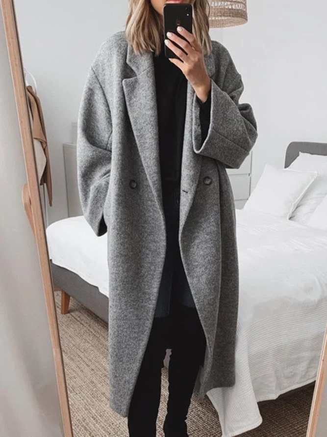 Eleganter, vielseitiger, komfortabler Oversized-Mantel für Damen