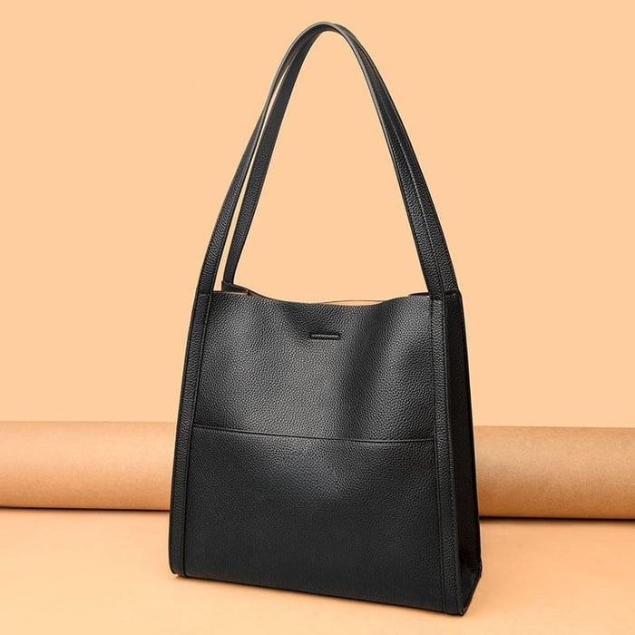 Klassische, elegante, vielseitige Ledertasche für Damen