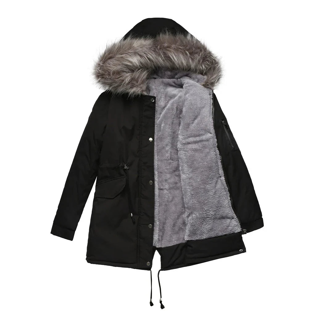 Gemütliche, elegante, wetterfeste Parka für Damen