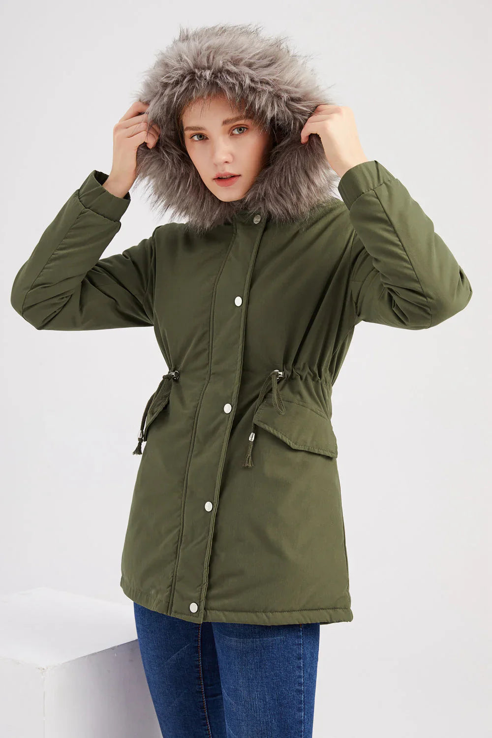 Gemütliche, elegante, wetterfeste Parka für Damen