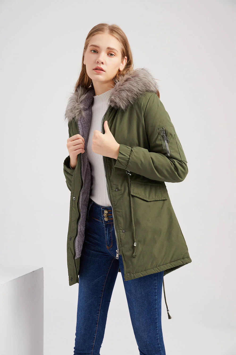 Gemütliche, elegante, wetterfeste Parka für Damen