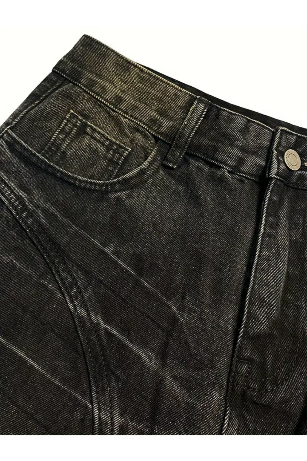 Coole, lässige, schwarze Baggy-Jeans für Männer