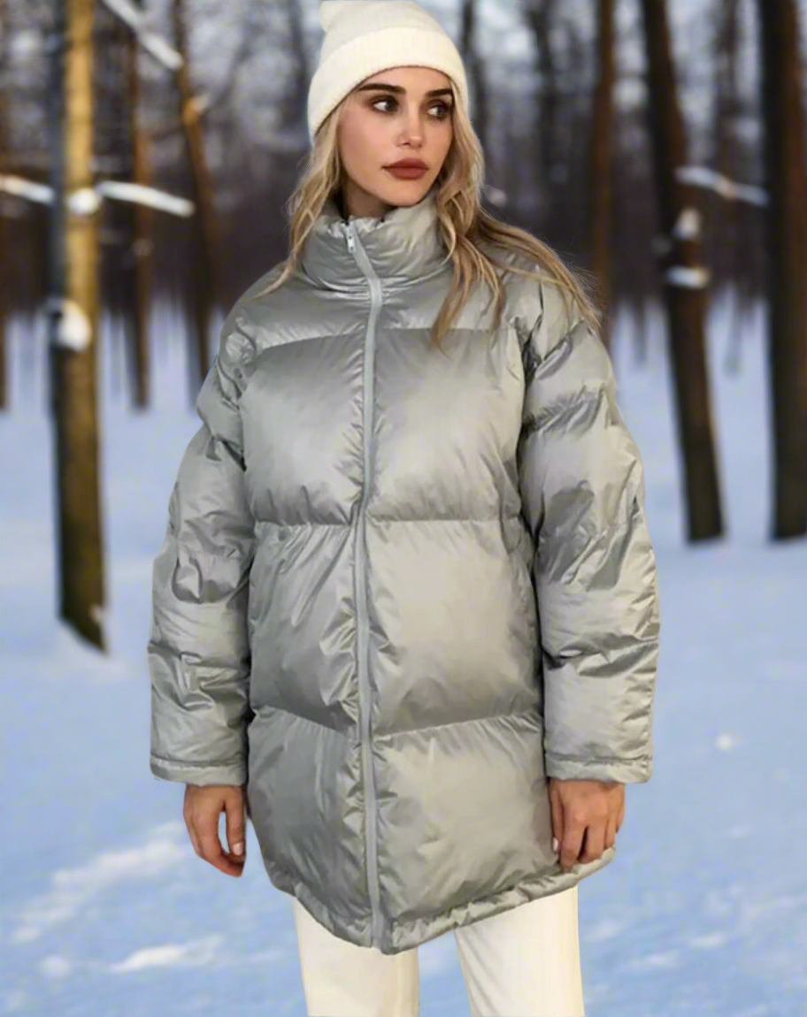 Gemütliche, plüschige, isolierte Jacke für Damen