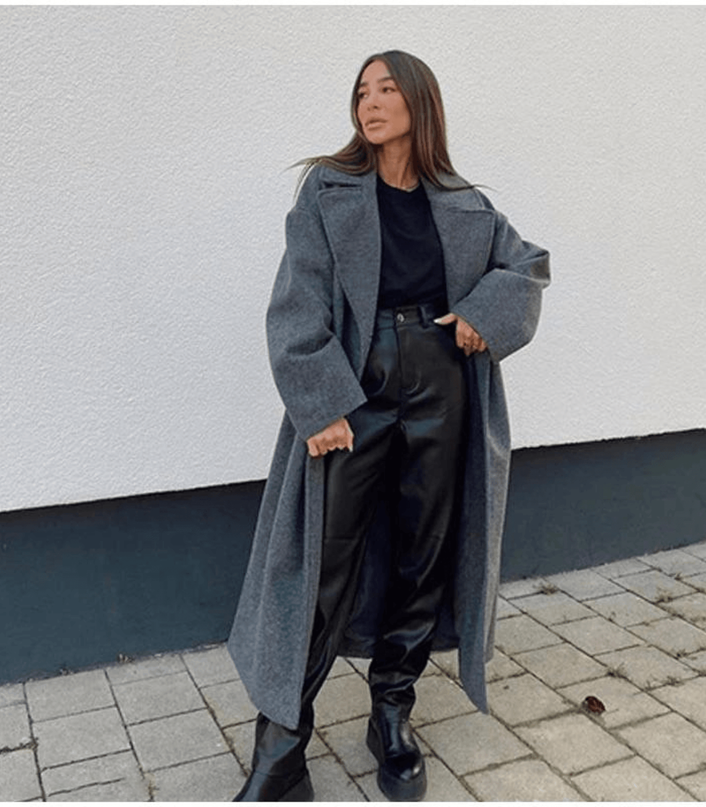 Lässiger, klassischer, warmer Streetwear-Wintermantel für Damen