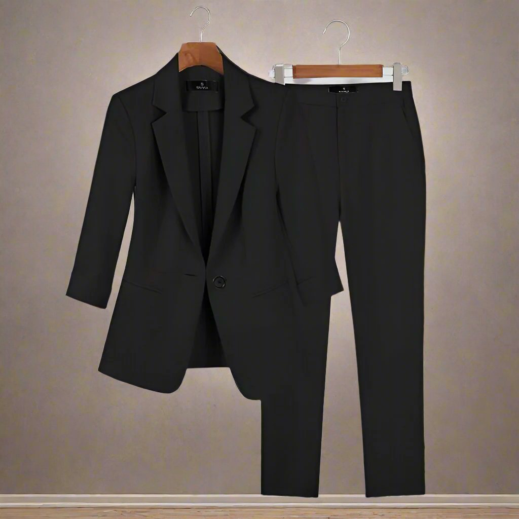 Elegantes, vielseitiges und raffiniertes Blazer- und Hosenset für Damen