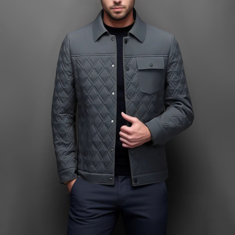 Moderne, elegante, schlanke Steppjacke für Herren