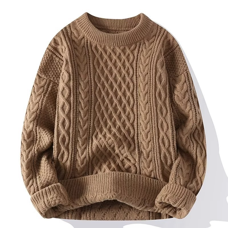 Gemütlicher, eleganter, Zopfmuster Pullover für Damen