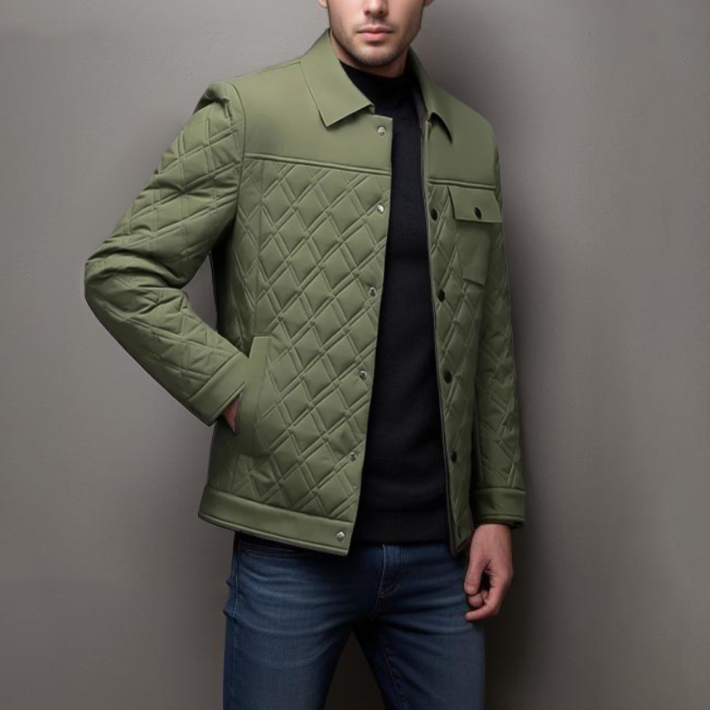 Moderne, elegante, schlanke Steppjacke für Herren