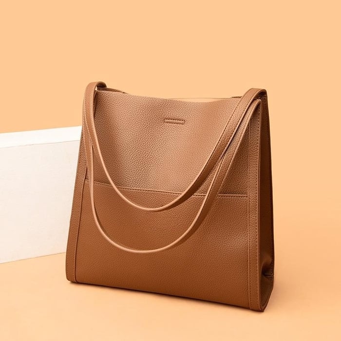 Klassische, elegante, vielseitige Ledertasche für Damen