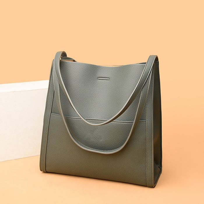 Klassische, elegante, vielseitige Ledertasche für Damen