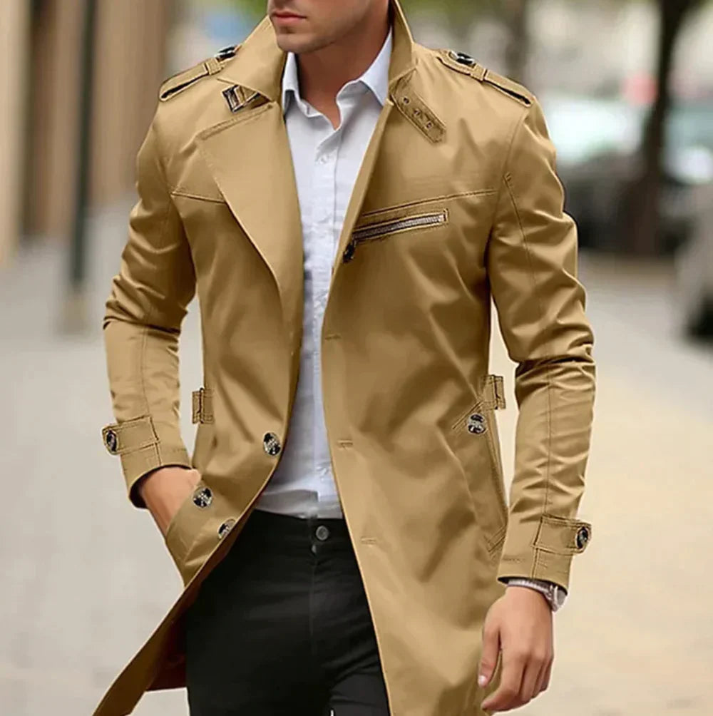 Moderner, eleganter und vielseitiger Trenchcoat für Herren