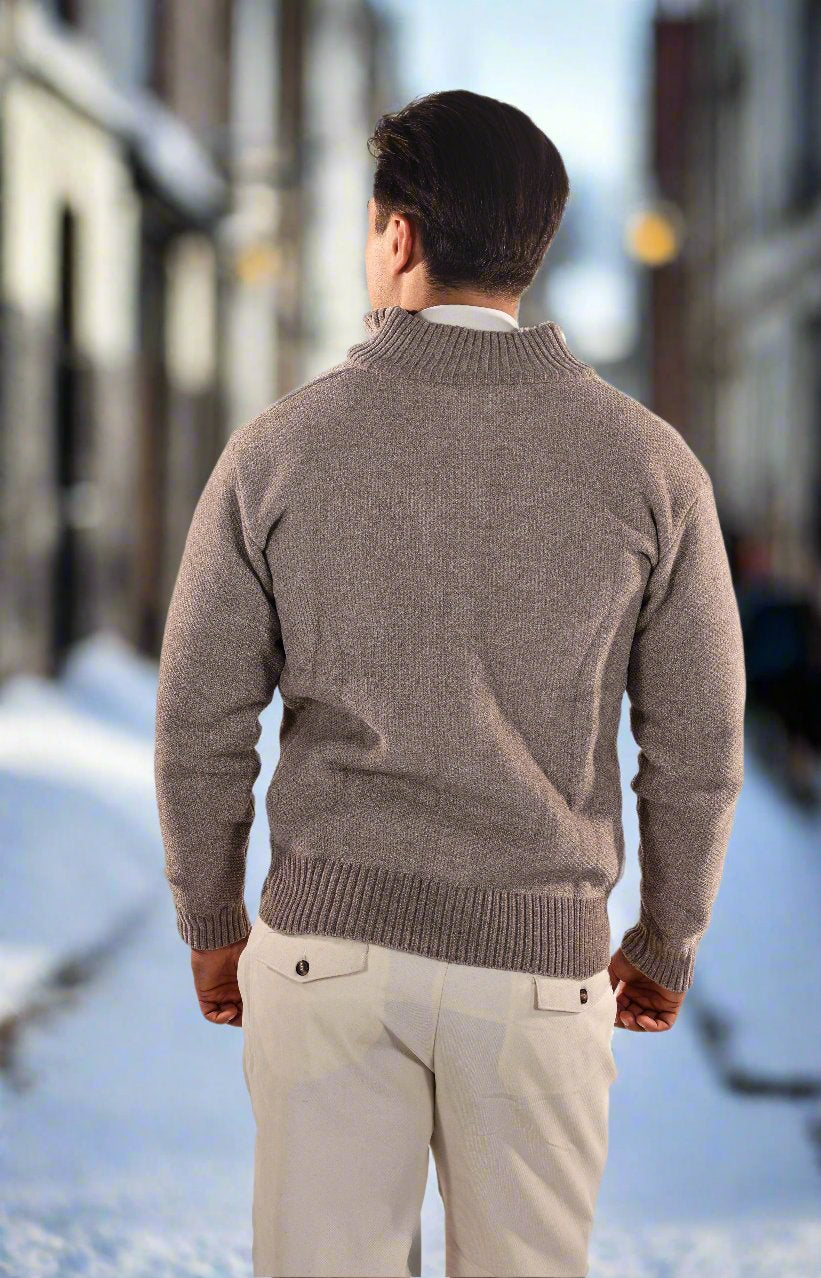 Luxuriöser, vielseitiger und bequemer Zip-Up Pullover für Herren