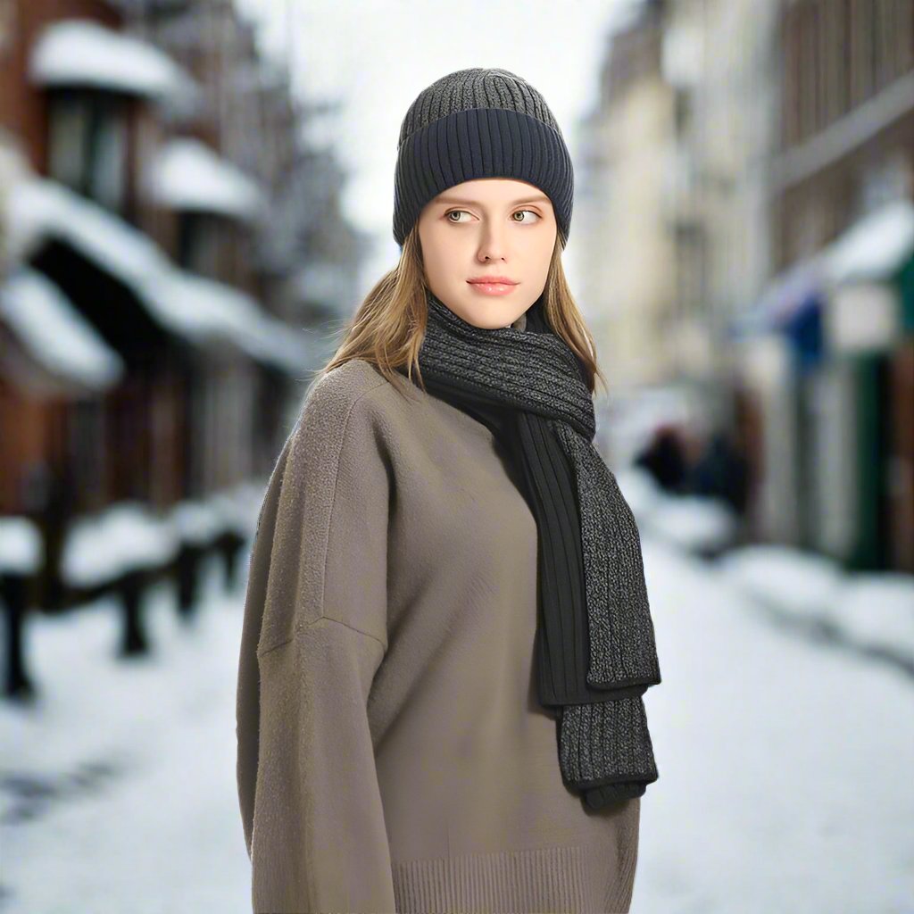 Luxuriös, stylish, bequem – Winter Strick-Set für Damen und Herren