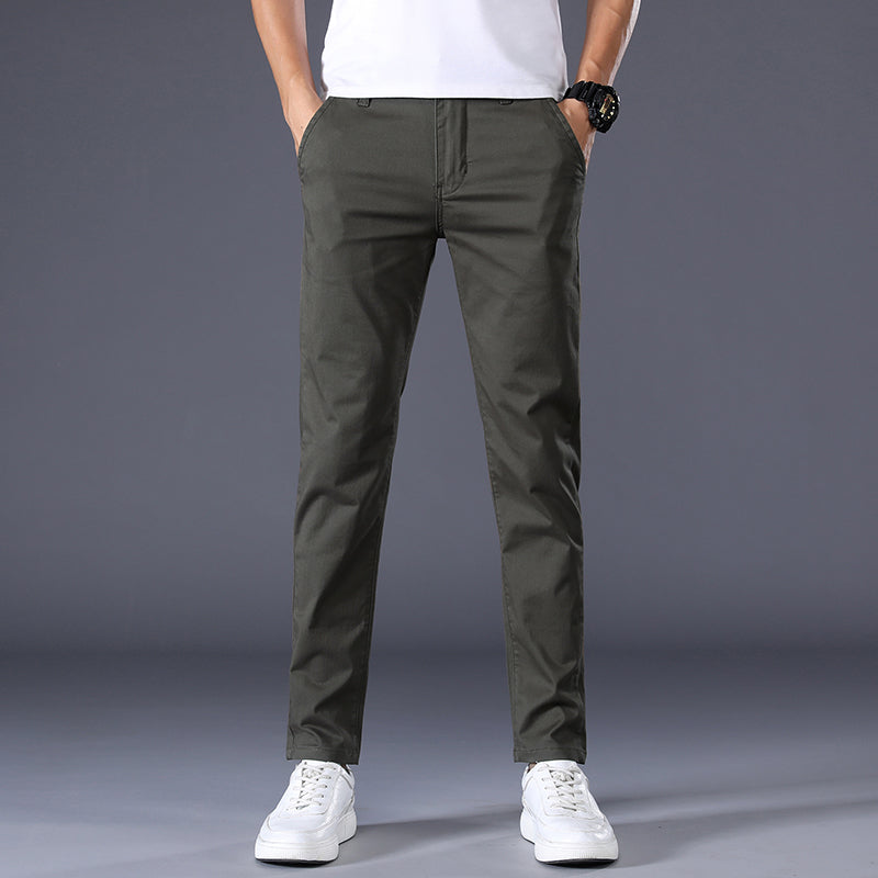 Grün Baumwolle Chino Hose für Herren