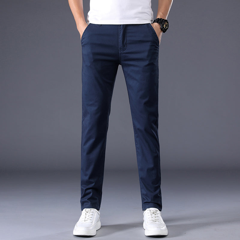 Blau Baumwolle Chino Hose für Herren