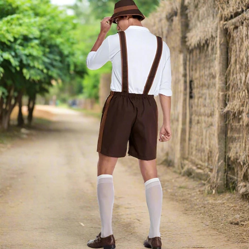 Lederhose Kostüm Set für herren für Oktoberfest 2024