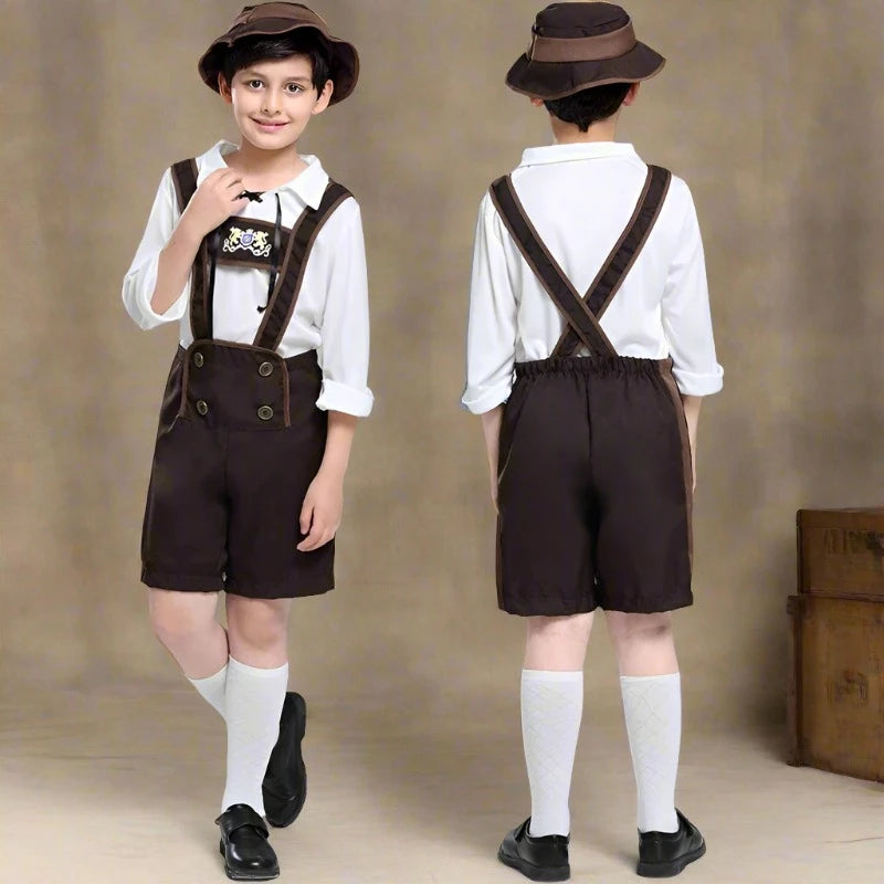 Lederhose Kostüm Set für herren für Oktoberfest 2024