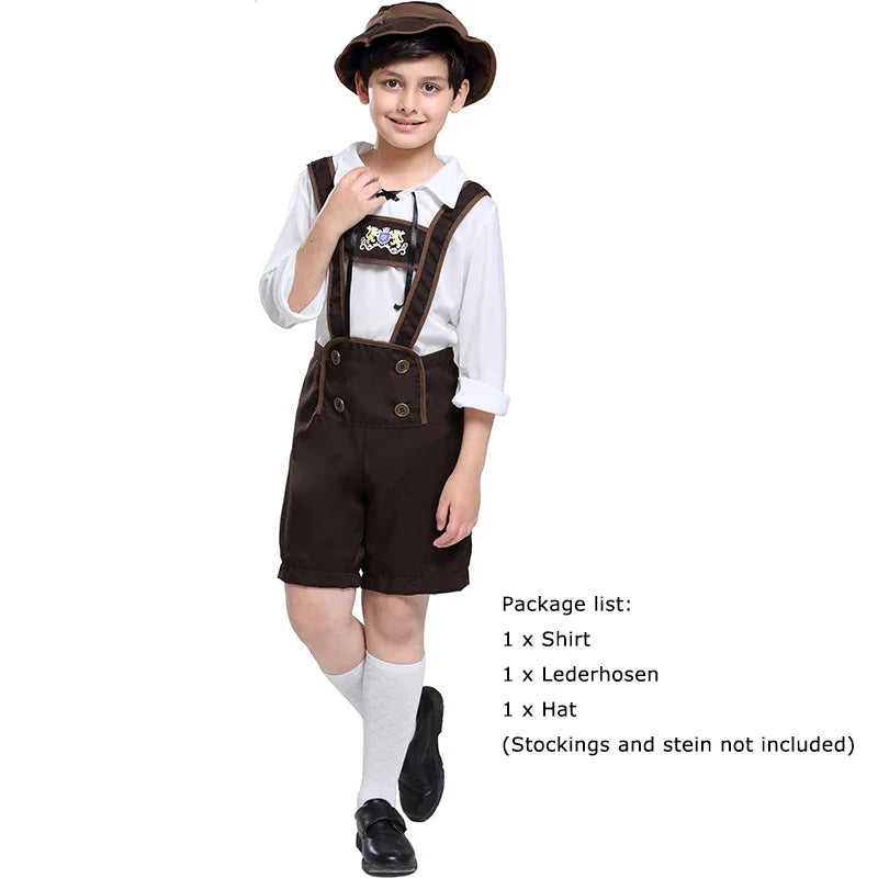 Lederhose Kostüm Set für herren für Oktoberfest 2024