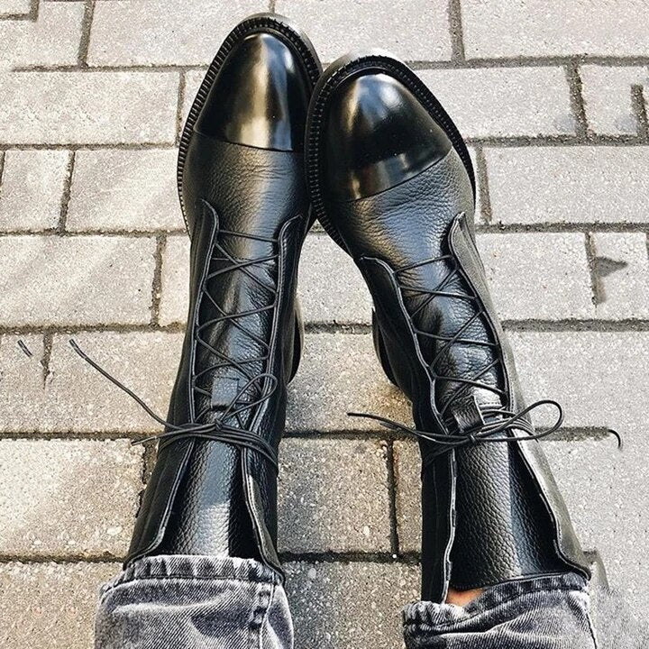 Stilvolle, warme und strapazierfähige Stiefel mit hohen Absätzen für Damen