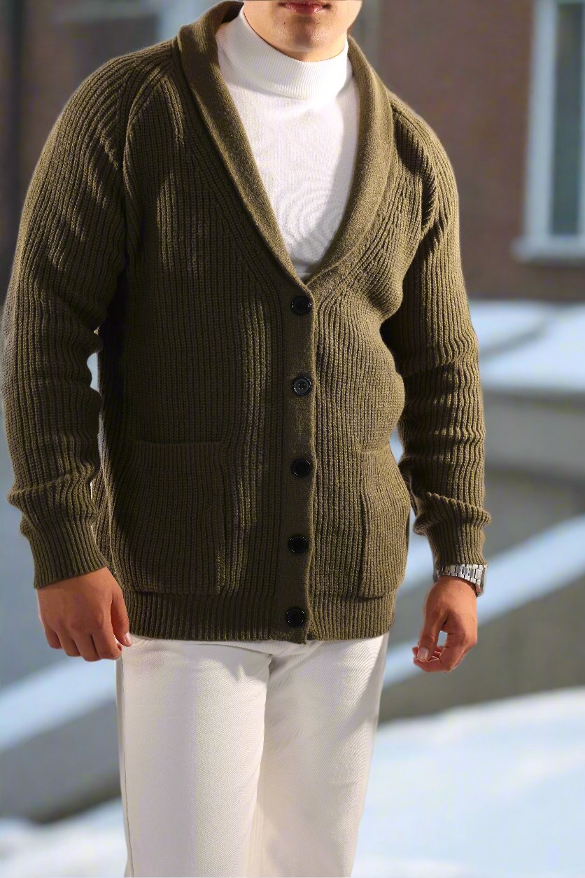 Bequemer, eleganter und vielseitiger Cardigan für Herren