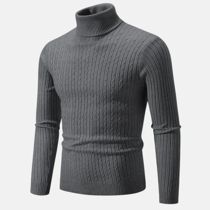 Zeitloser, warmer, stilvoller Rollkragenpullover Herren