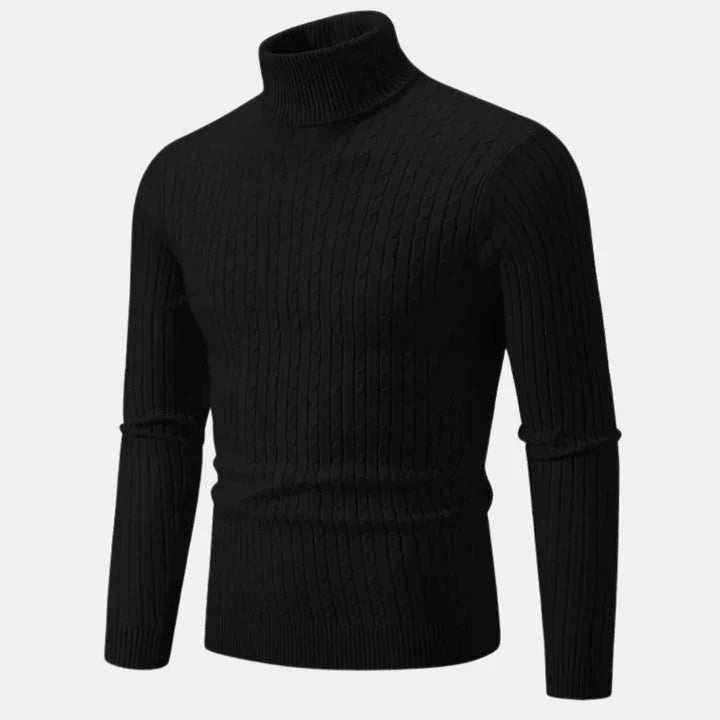 Zeitloser, warmer, stilvoller Rollkragenpullover Herren