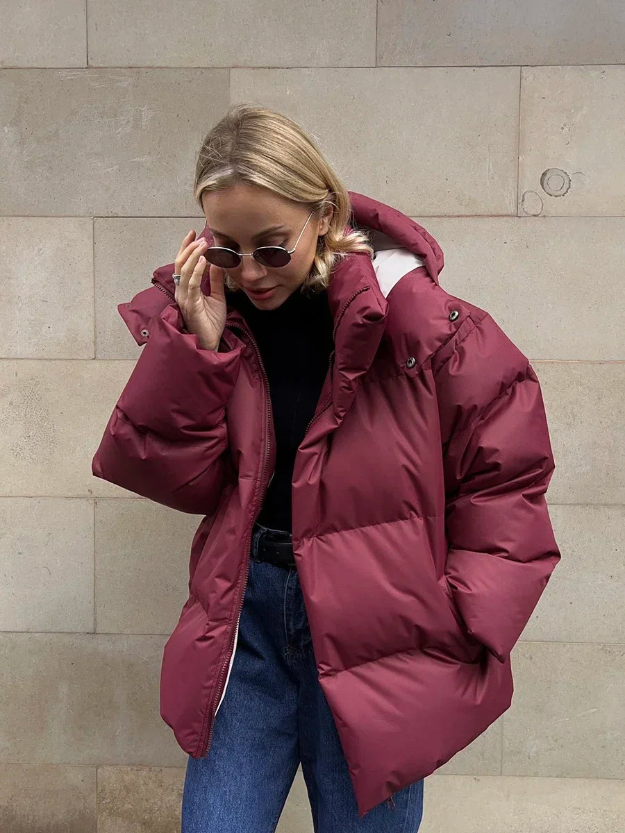 Luxuriöse Bequeme Minimalistische Steppjacke für Damen