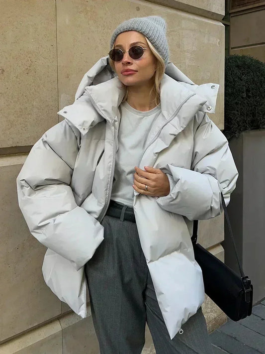 Luxuriöse Bequeme Minimalistische Steppjacke für Damen