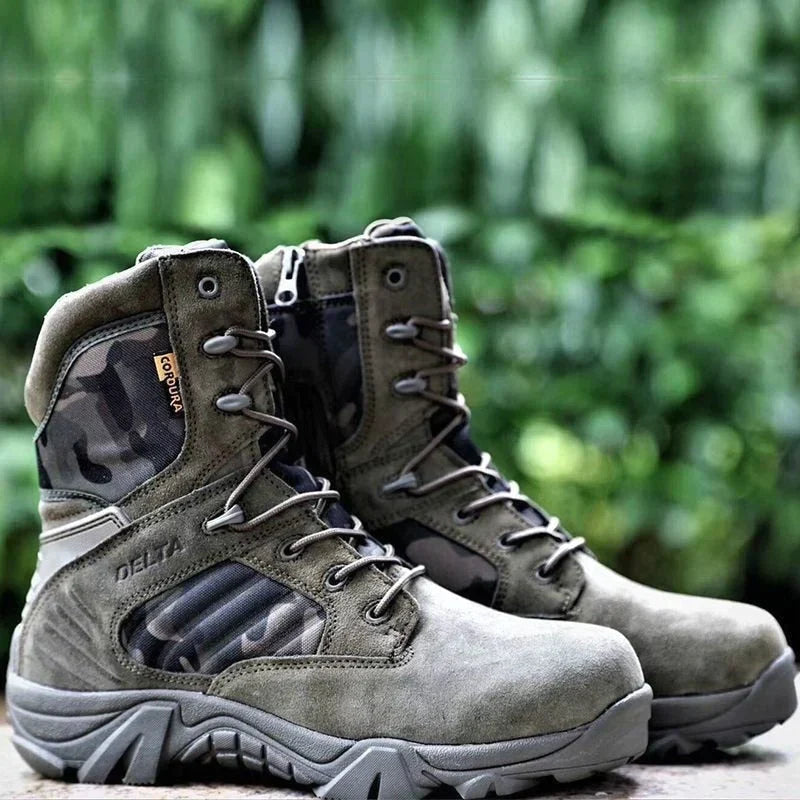 Robuste Tactical Camo Boots mit sicherem Schnürsystem – für Herren