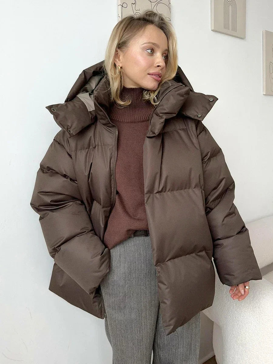 Luxuriöse Bequeme Minimalistische Steppjacke für Damen