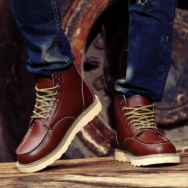 Kurze Retro-Stiefel im britischen Stil, elegant, bequem, modern für Herren