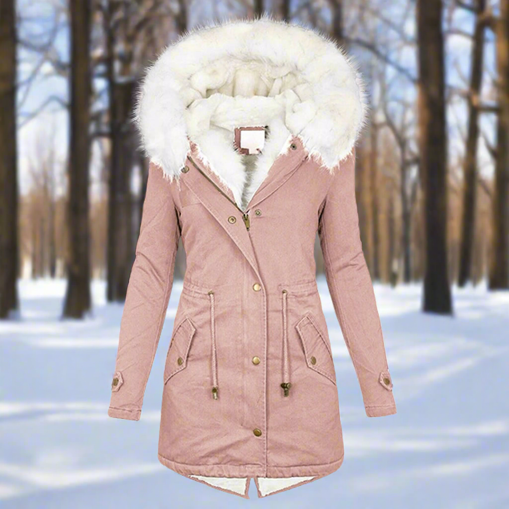 Stilvolle, warme und gemütliche Winterjacke für Damen