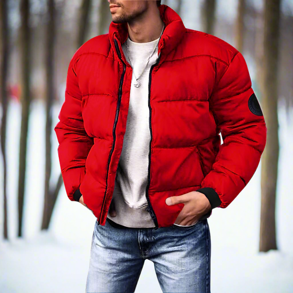 Warme, leichte, stylische Daunen-Winterjacke für Herren