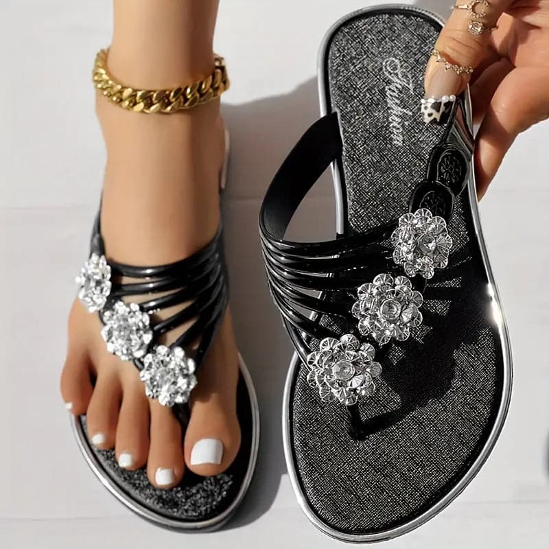 Chloe – Flip-Flops mit Blumenmuster