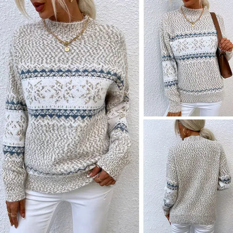 Gemütlicher Eleganter Festlicher Pullover für Damen