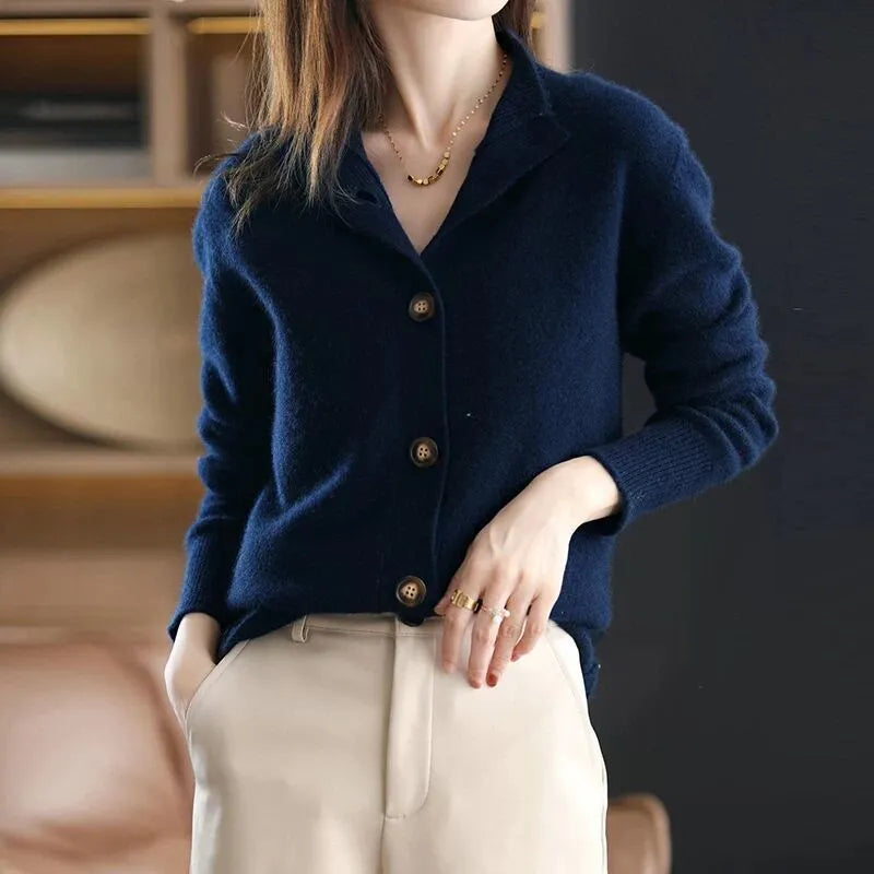 Eleganter, gemütlicher Knopfleisten-Cardigan, klassisch, vielseitig, bequem für Damen