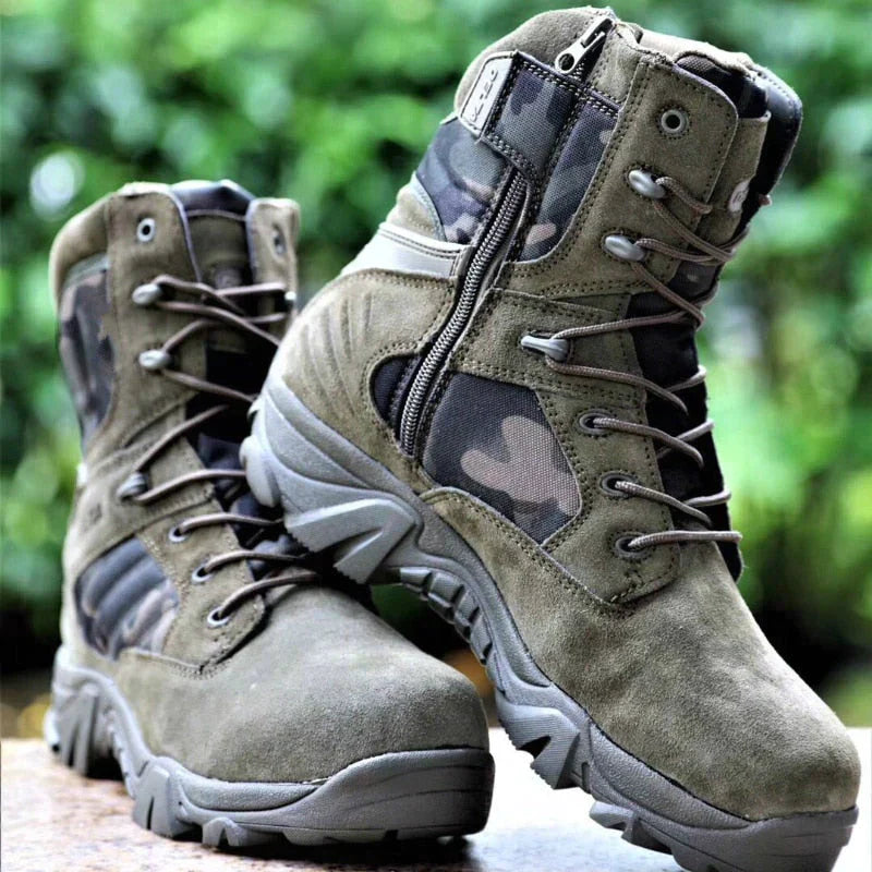 Robuste Tactical Camo Boots mit sicherem Schnürsystem – für Herren