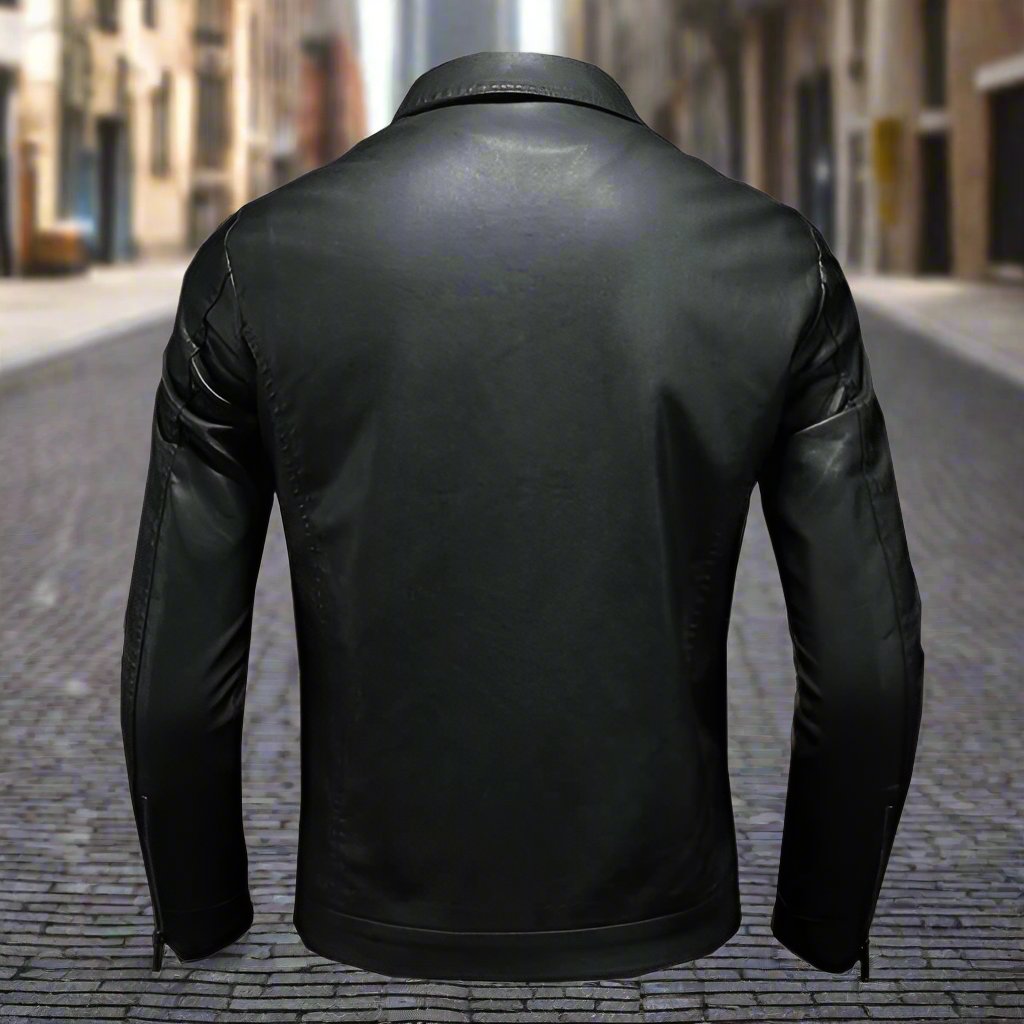 Zeitlose, elegante, moderne Lederjacke für Herren