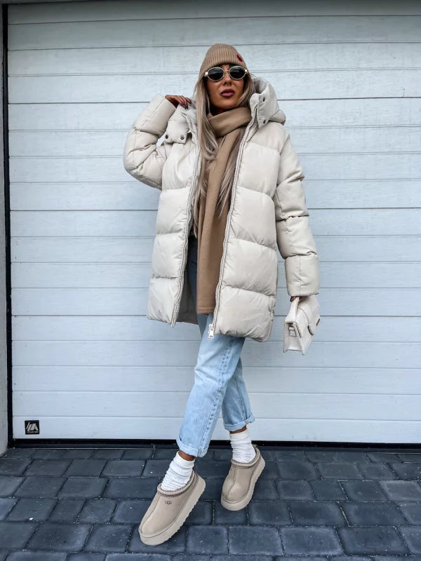 Moderne Oversize Wärmende Jacke für Damen