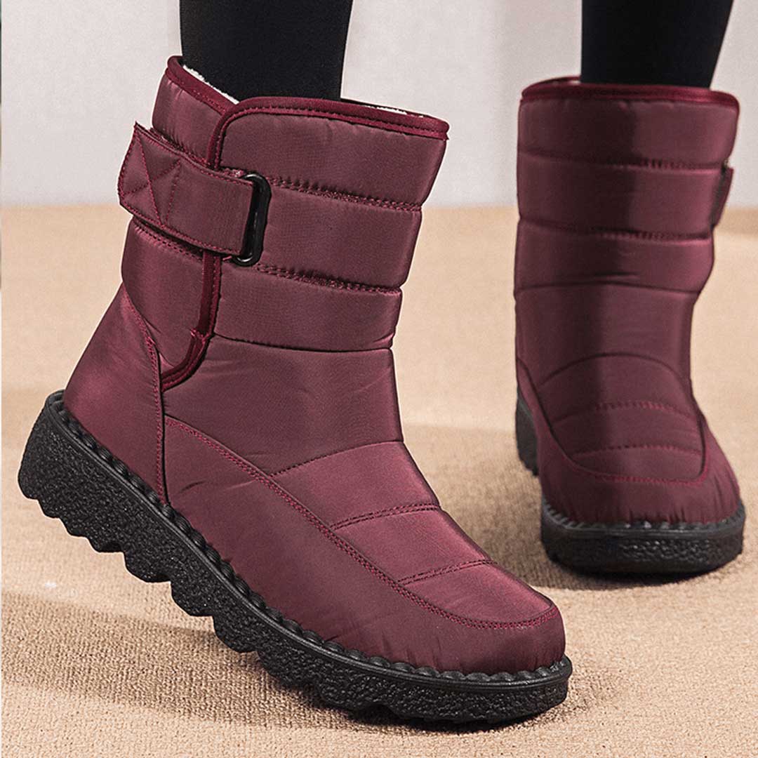 Luxuriöse, bequeme und trendige wasserdichte Winterstiefel für Damen